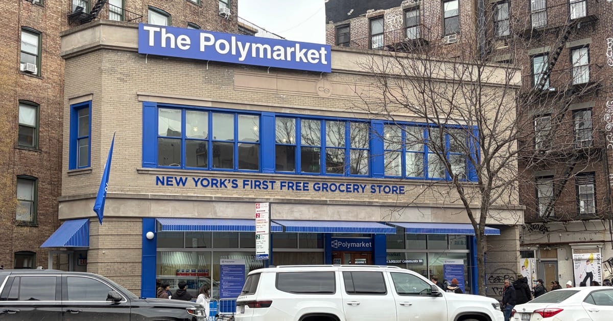 The Polymarket storefront in New York City