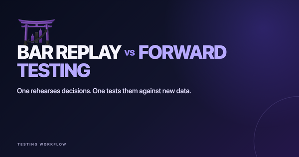 Bar Replay vs Forward Testing: What Each Stage Proves