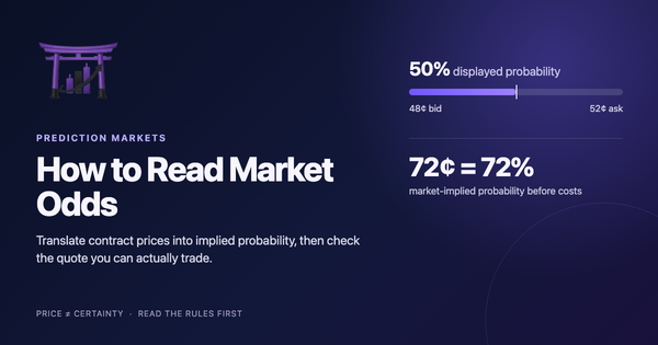 How to Read Prediction Market Odds Before You Trade